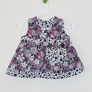 Reversible Handmade Dress Built In Purse 6-9m